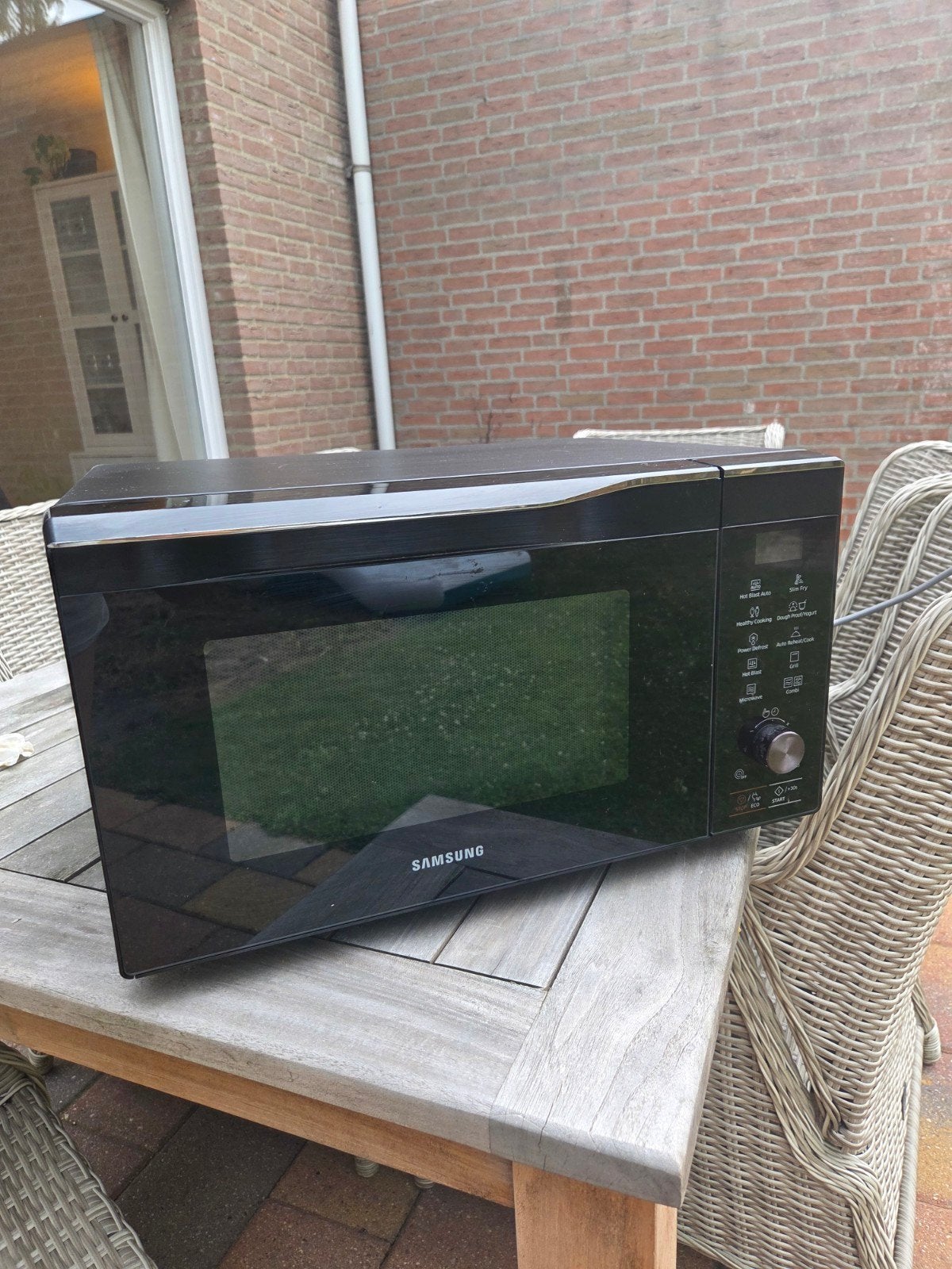 Samsung MC32K7055CK/EN Combimagnetron Zwart, Ophalen, Combimagnetron, Gebruikt, Hete lucht