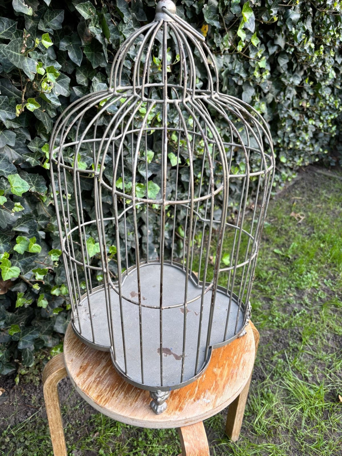 Vogelkooi decoratief, Ophalen, Gebruikt, Metaal