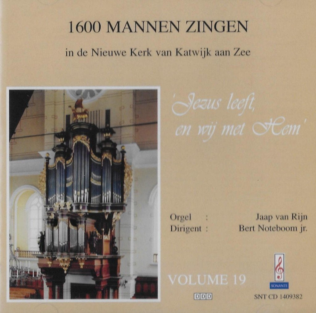 JAAP VAN RIJN / ORGEL & 1600 MANNEN VANUIT KATWIJK (19)., Verzenden, Zo goed als nieuw, Geestelijke liederen, Orgel