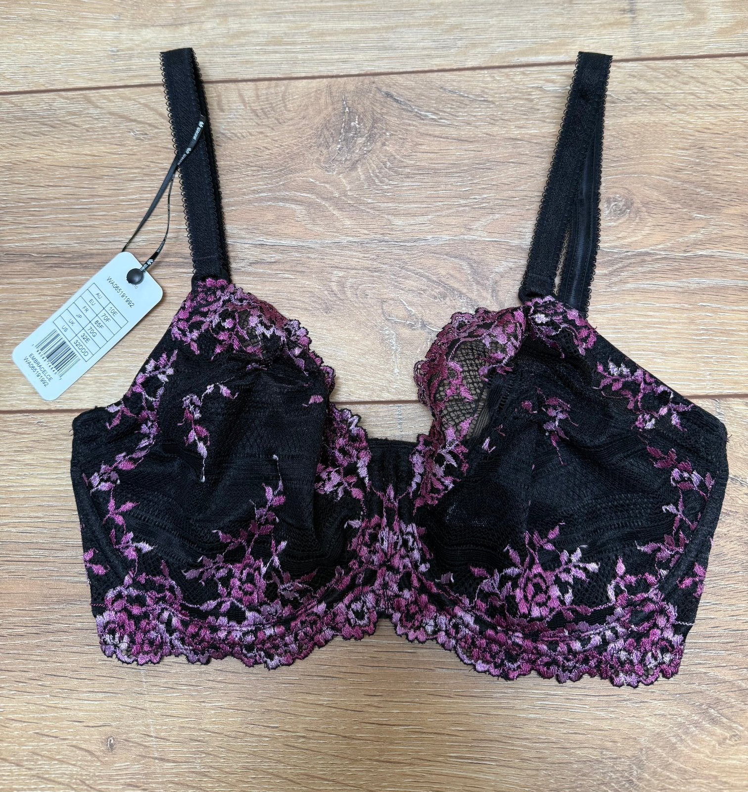 Nieuwe Wacoal Embrace Lace bh Maat 70F, Ophalen of Verzenden, Meerkleurig, BH
