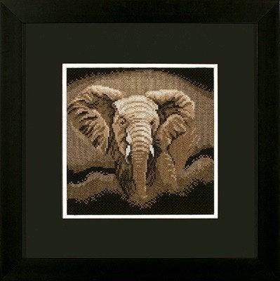 Borduurpakket Hunting elephant 35125, Geen, Geen, Nieuw, Ophalen of Verzenden