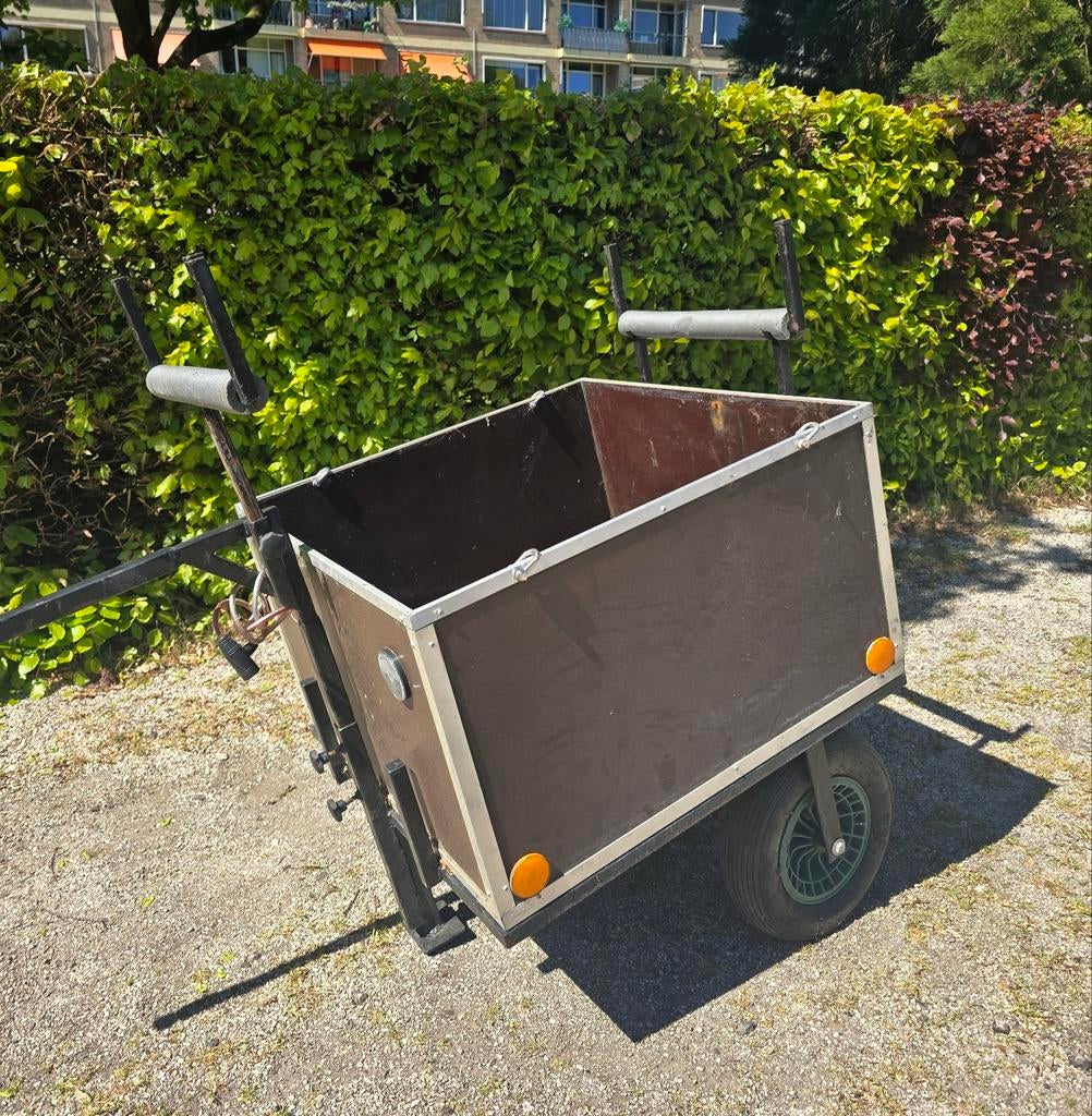 Zware Fietskar 2 Wielen Hobbykar Bagagekar Viskar Opknapper, Fietsen en Brommers, Fietsaccessoires | Aanhangers en Karren, Ophalen
