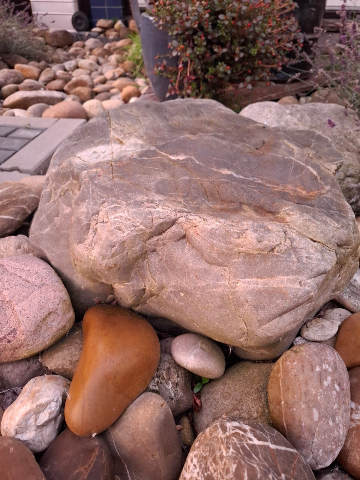 Grote decoratieve kei voor tuin of landschap, Ophalen, Overige materialen, Gebruikt, Kei