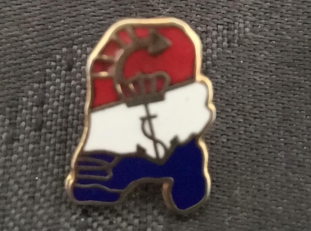 Nederlands speldje met een marine afbeelding, Verzenden, Zo goed als nieuw