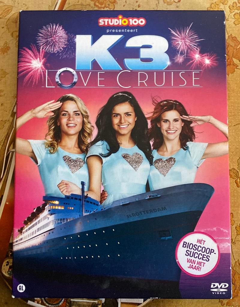 K3 dvd love cruise , studio 100 film, Alle leeftijden, Ophalen of Verzenden, Zo goed als nieuw