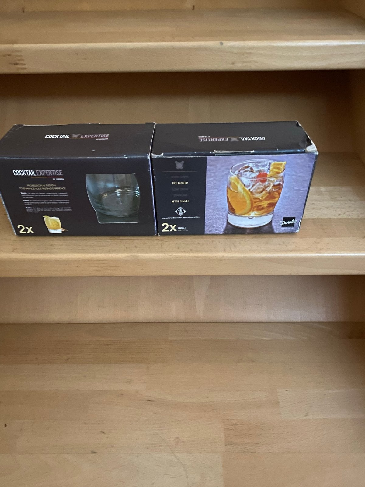 Cocktail Expertise Glazen Set - 4 Stuks, Ophalen of Verzenden, Zo goed als nieuw, Overige merken, Glas