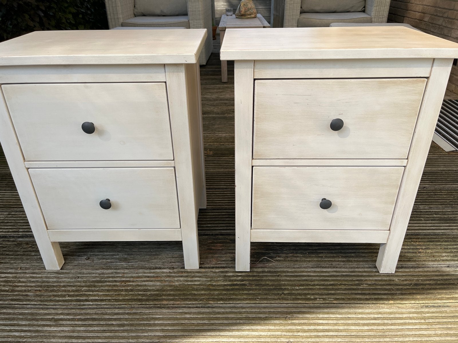 Set van 2 Ikea nachtkastjes, Ophalen, Gebruikt, Minder dan 45 cm, 55 tot 70 cm