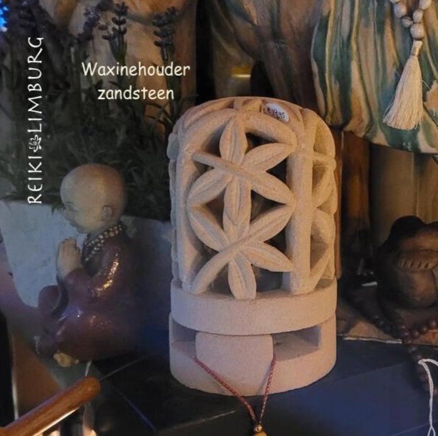 Waxinehouder zandsteen, Ophalen of Verzenden, Zo goed als nieuw