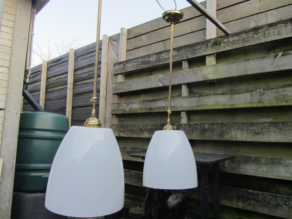 2 PRACHTIGE GROTE IDENTIEKE GISPEN LAMPEN, Ophalen, Gebruikt, GISPEN