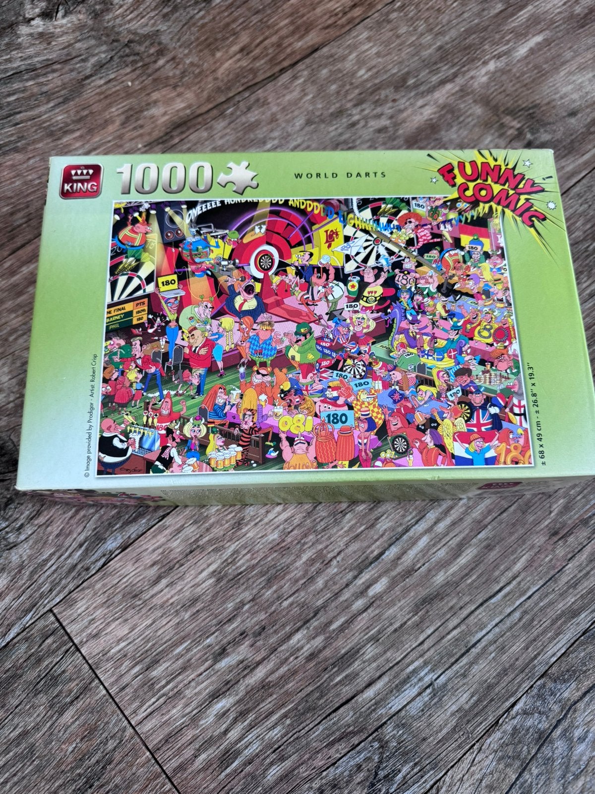 King funny comic puzzel 1000 stuks, Hobby en Vrije tijd, Denksport en Puzzels, Ophalen of Verzenden, 500 t/m 1500 stukjes, Zo goed als nieuw