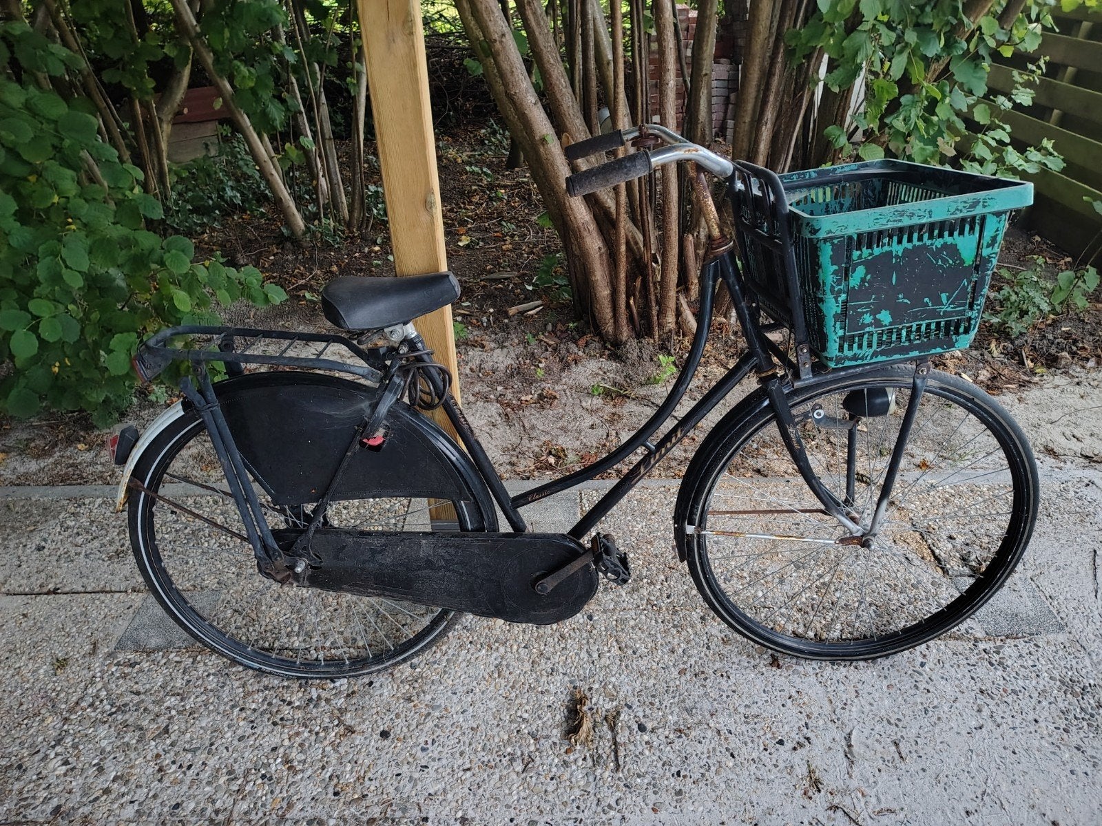 opoefiets ,meisjes / dames fiets zwart, Ophalen, Gebruikt