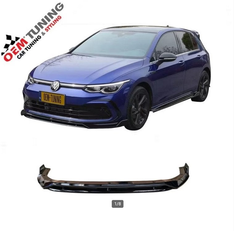 Frontspoiler geschikt voor Golf 8 GTI/GTD/GTE/R-Line | 20-24
