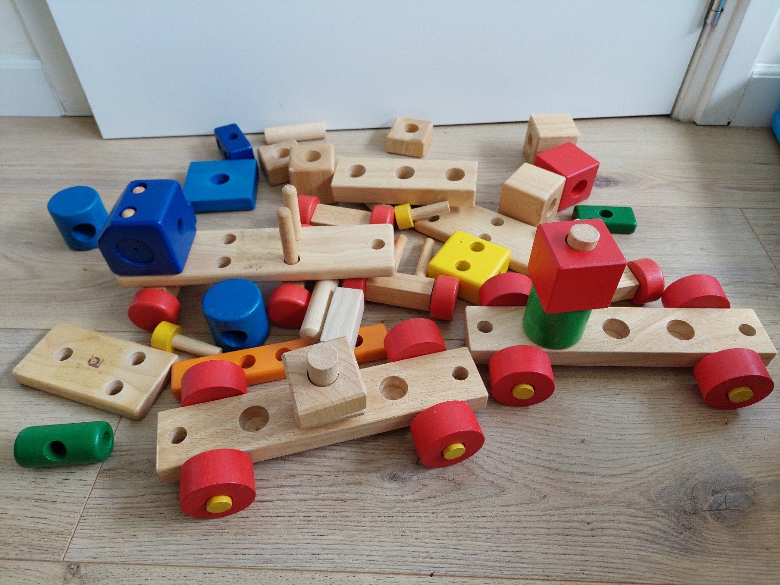 houten speelgoed vrij spel montessori auto's stapelen, Kinderen en Baby's, Ophalen of Verzenden