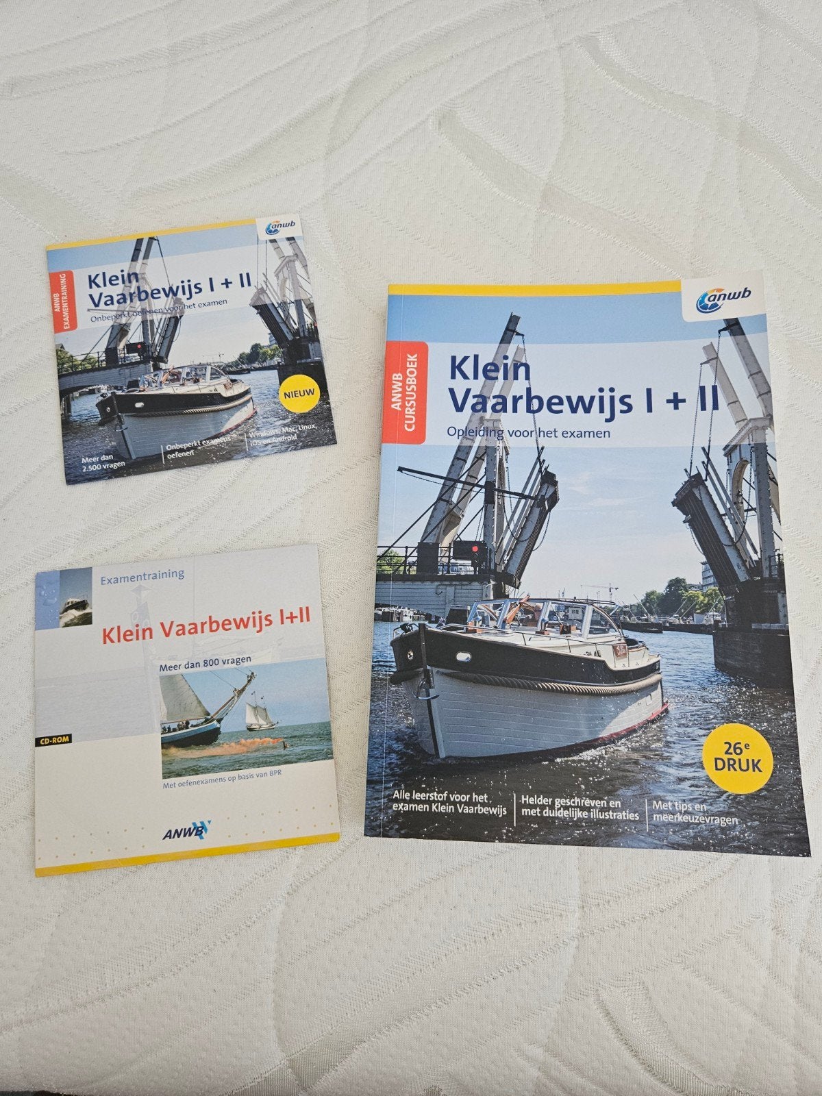 ANWB Klein Vaarbewijs I + II Opleiding voor het examen, Ophalen of Verzenden, Zo goed als nieuw, Overige niveaus, ANWB