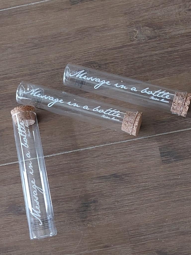 Riviera Maison 'Message in a bottle', Huis en Inrichting, Ophalen of Verzenden, Zo goed als nieuw, Overige materialen, Minder dan 25 cm