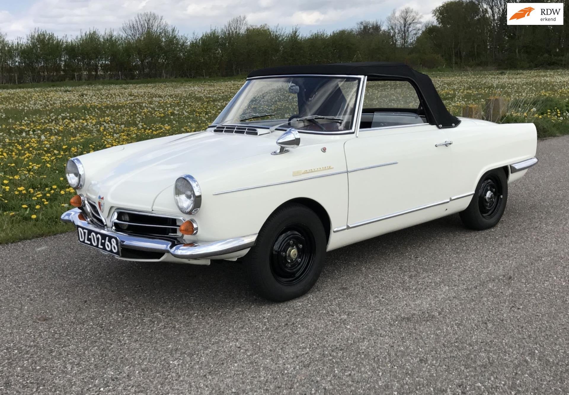 NSU WANKEL SPIDER ‘67, opt/techn. abs. concoursst Nu 28.50, 600 kg, Achterwielaandrijving, Gebruikt, Cabriolet