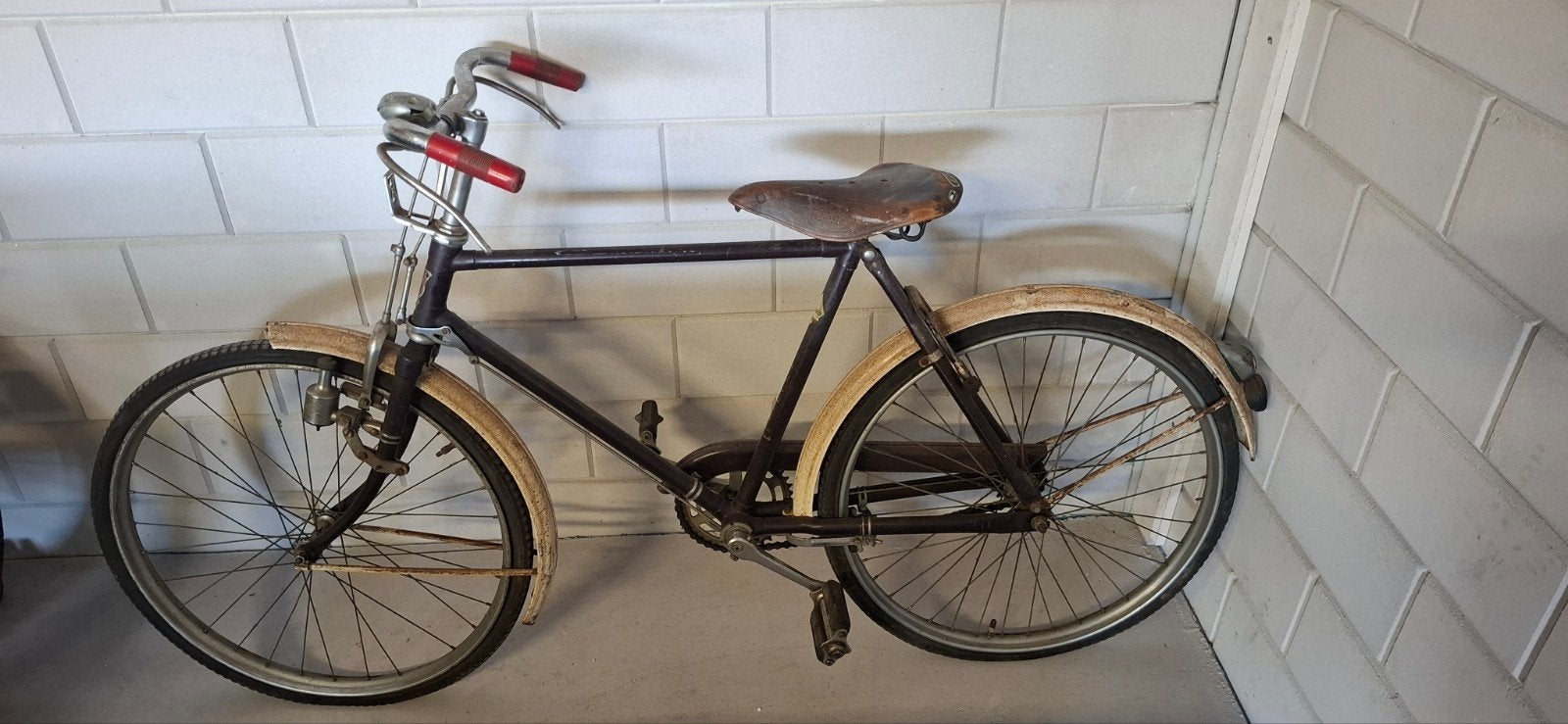 Vintage Rudge fiets met Brooks zadel,  opknapper, Ophalen of Verzenden, Velgrem, Overige merken