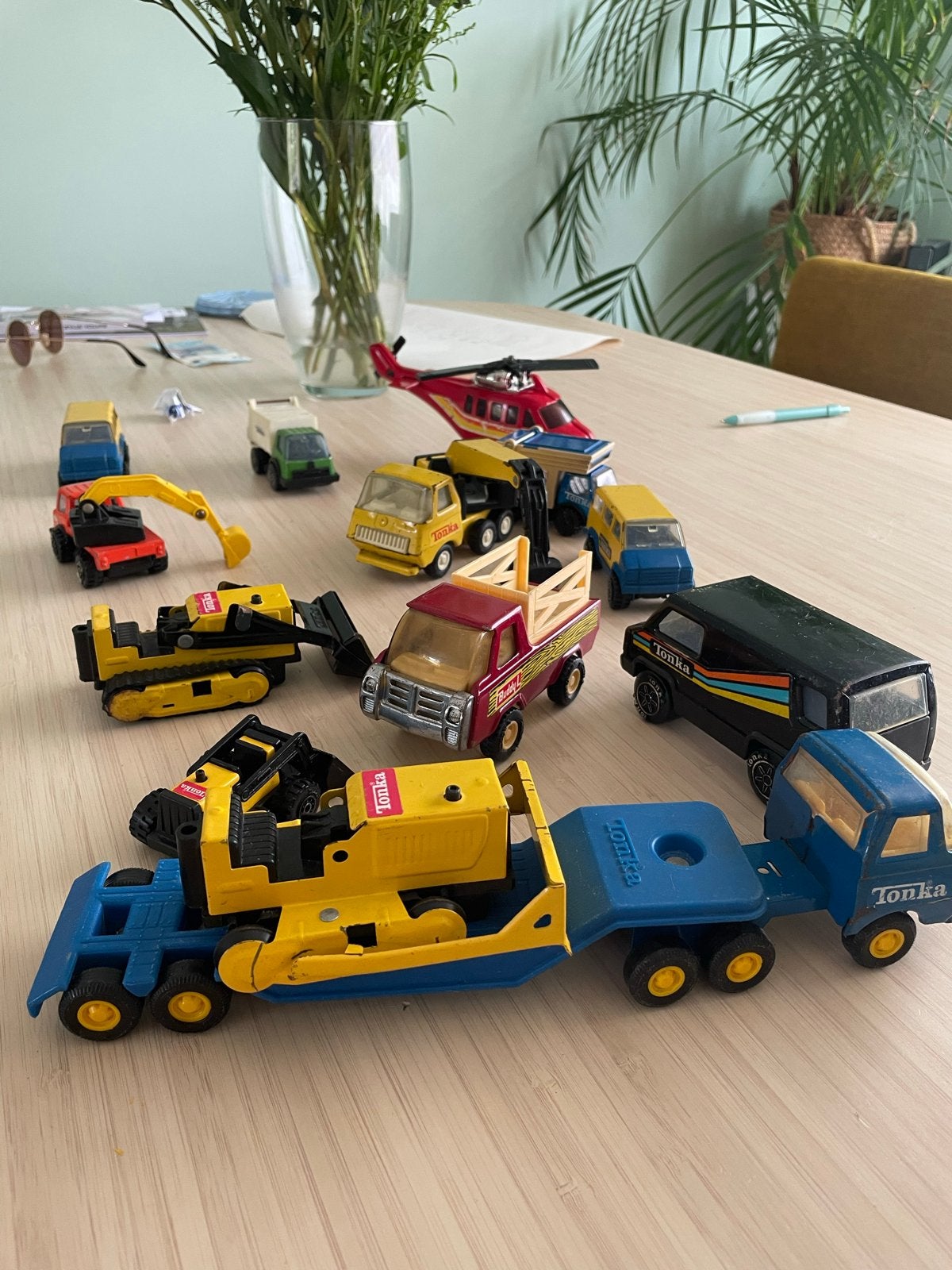 Verzameling vintage Tonka voertuigen - Diverse modellen, Ophalen of Verzenden, Gebruikt