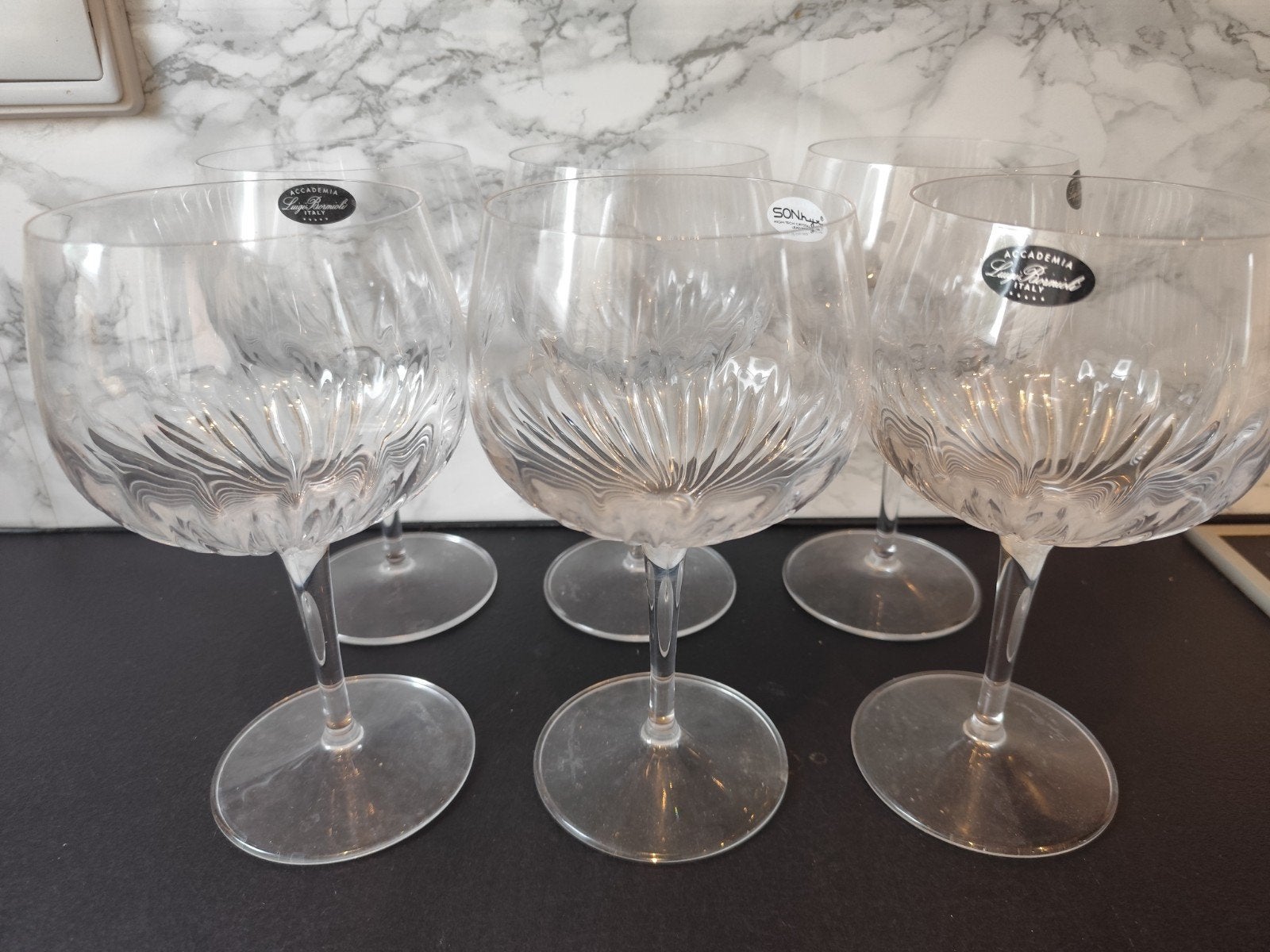 Set van 6 Luigi Bormioli Accademia wijnglazen, Ophalen