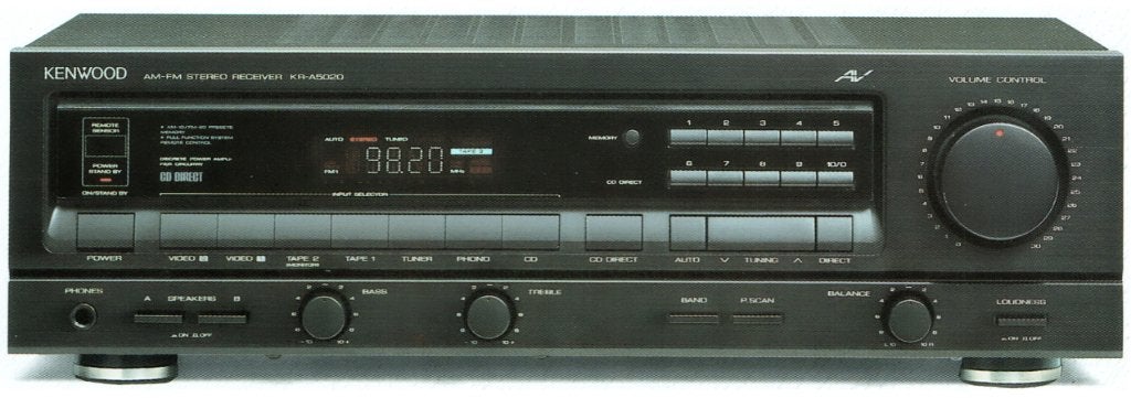 Kenwood receiver, Gebruikt, 60 tot 120 watt, Stereo, Ophalen