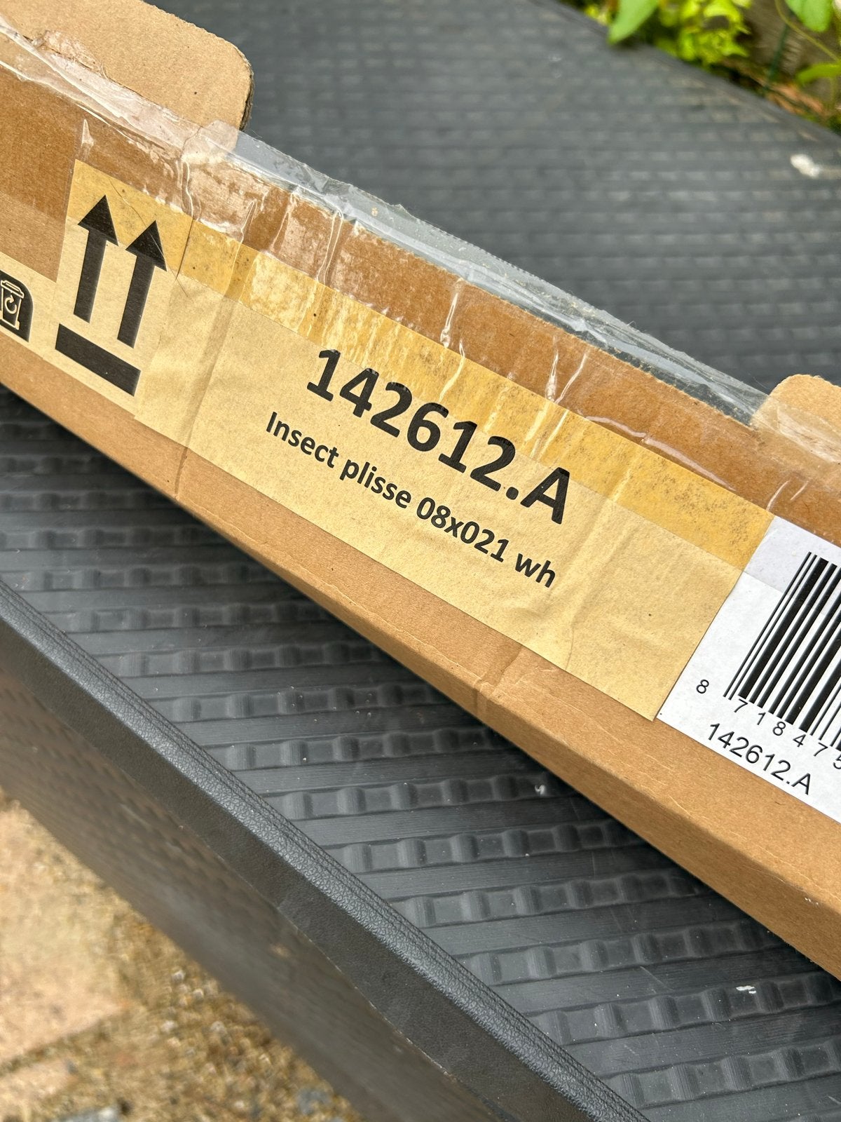 Nieuwe Hordeur Plissé 08x021 Wit - Ongebruikt, Minder dan 80 cm, Hordeur, Nieuw, Ophalen of Verzenden