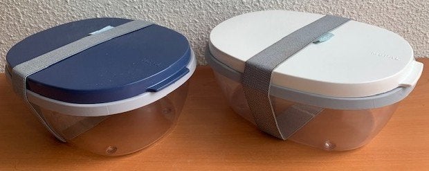 Mepal Rosti voor onderweg: 2x salad-box Ellipse, Caravans en Kamperen, Lochem, Ophalen of Verzenden, Zo goed als nieuw, Mepal