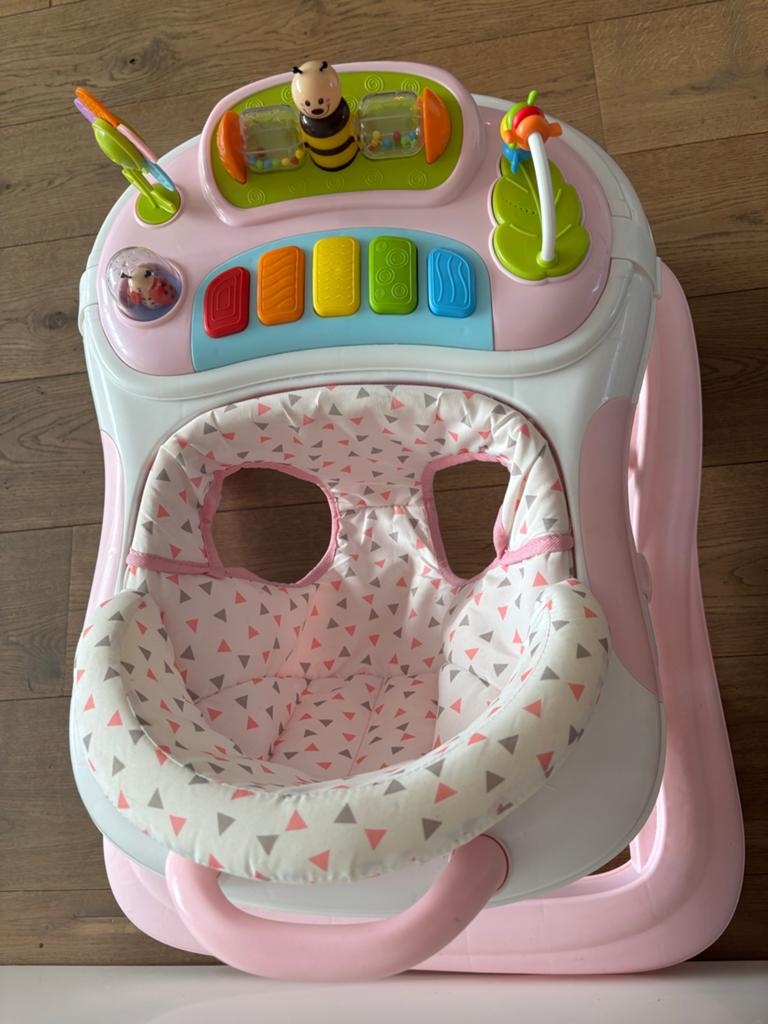 Roze Baby Loopstoel met Muziek en Lichtjes - Qute, Ophalen, Gebruikt, Overige typen, Met licht