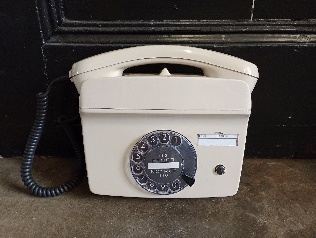 retro wand telefoon met draaischijf, Telecommunicatie, Vaste telefoons | Niet Draadloos, Ophalen of Verzenden, Niet werkend, Met draaischijf