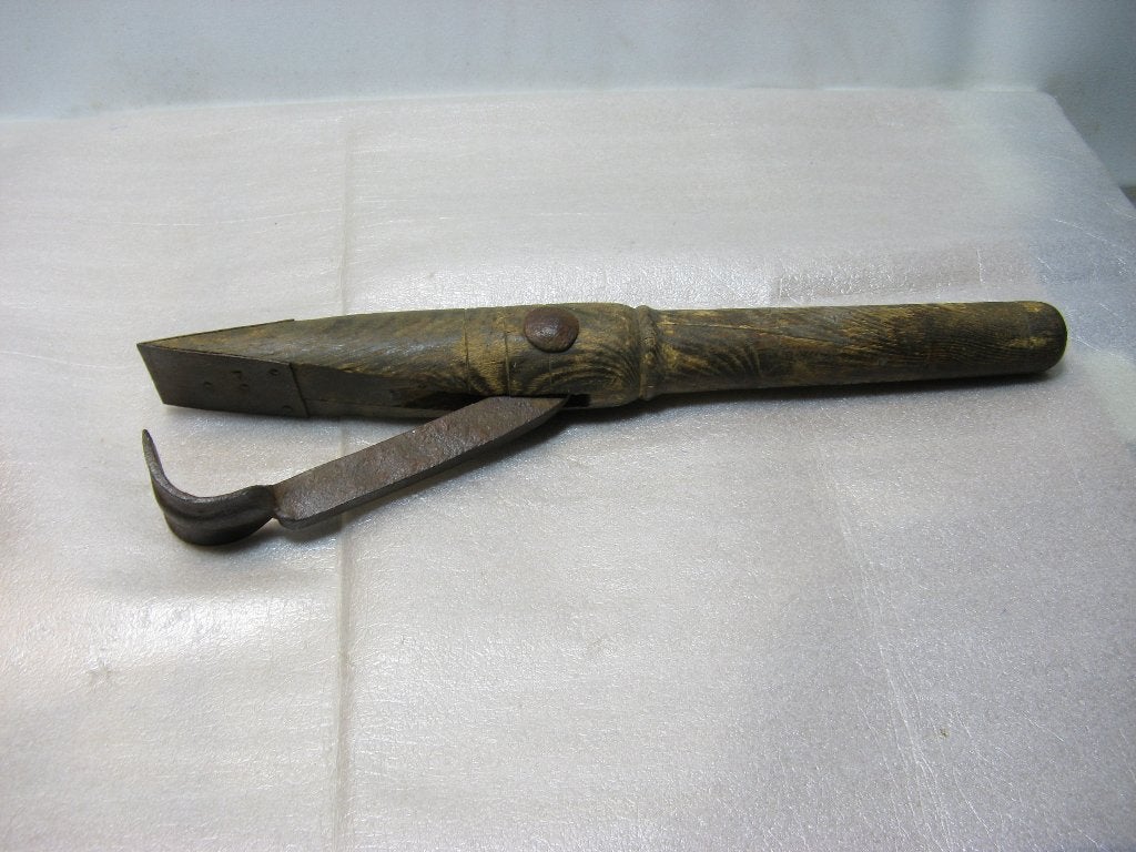 Antieke KUIPERSHAAK/HOEPELHAAK, Ophalen of Verzenden
