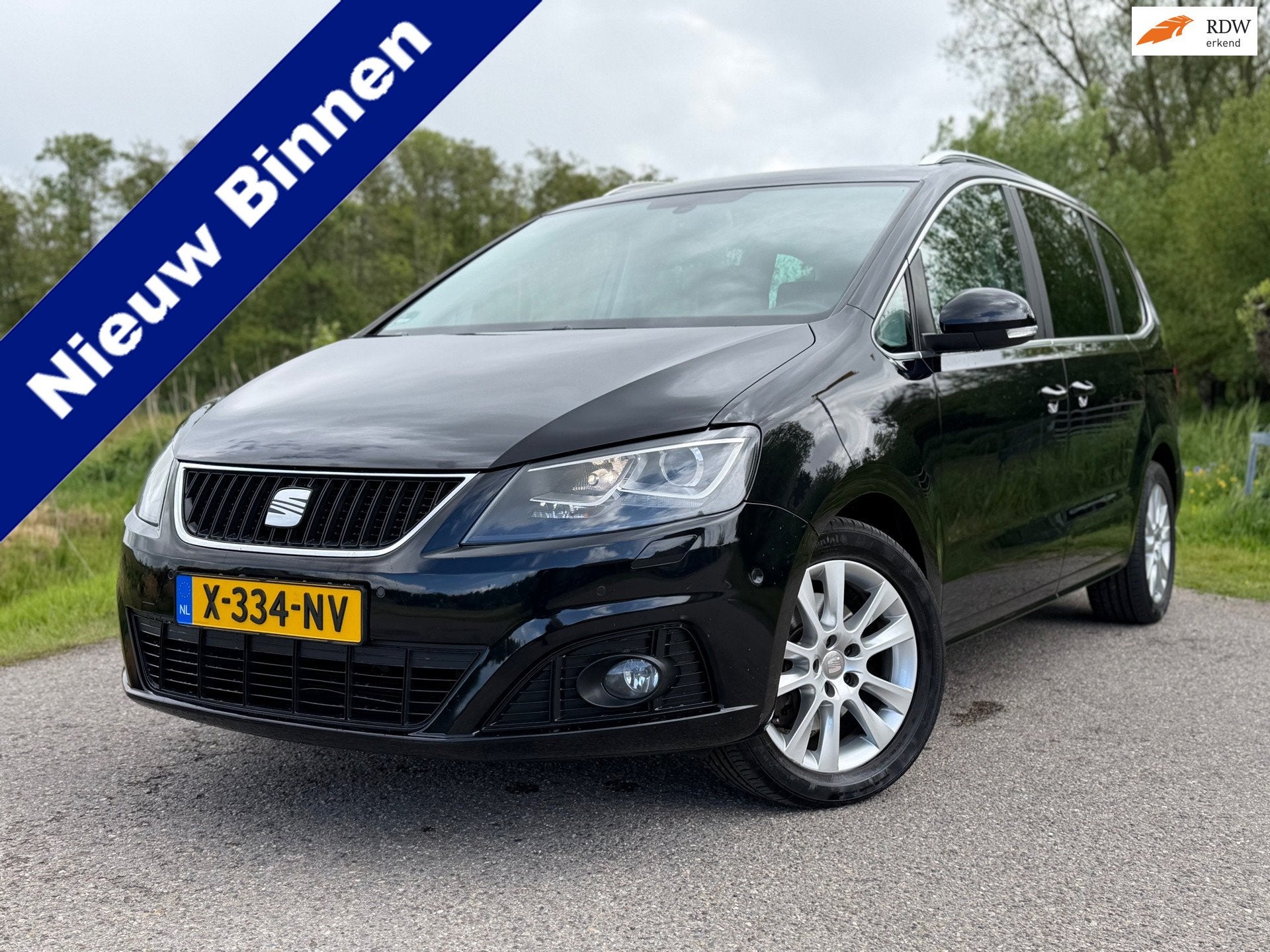 Seat Alhambra 1.4 TSI Reference 7persoons / Automaat / Perfe, Auto's, Euro 5, Stof, Zwart, 4 cilinders