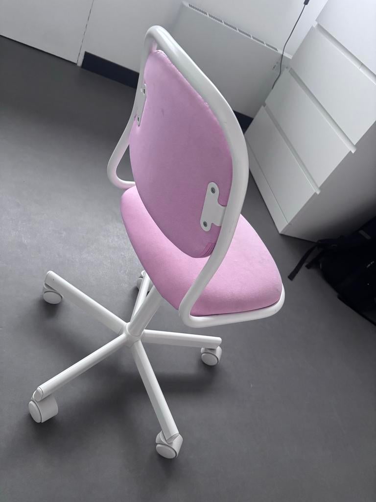 IKEA kinder bureaustoel, roze, gebruikt, Huis en Inrichting, Bureaustoelen, Ophalen, Gebruikt, Roze, Bureaustoel