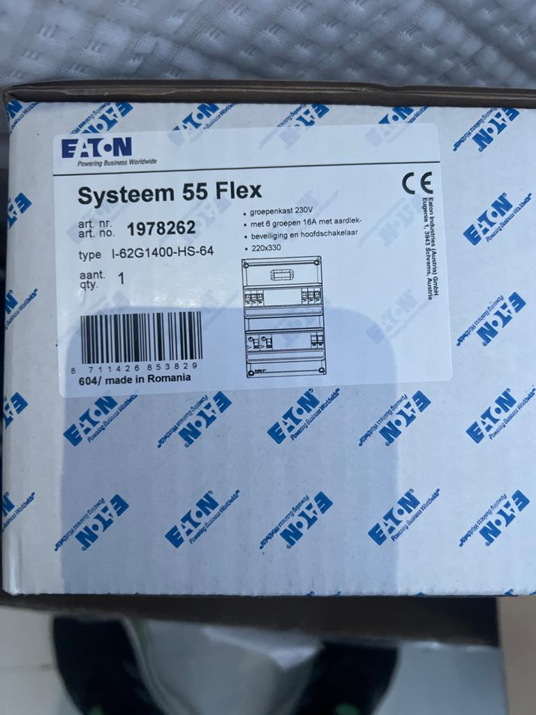 Eaton Systeem 55 Flex Groepenkast 230V, 6 groepen 16A, Ophalen of Verzenden, Nieuw, Overige typen