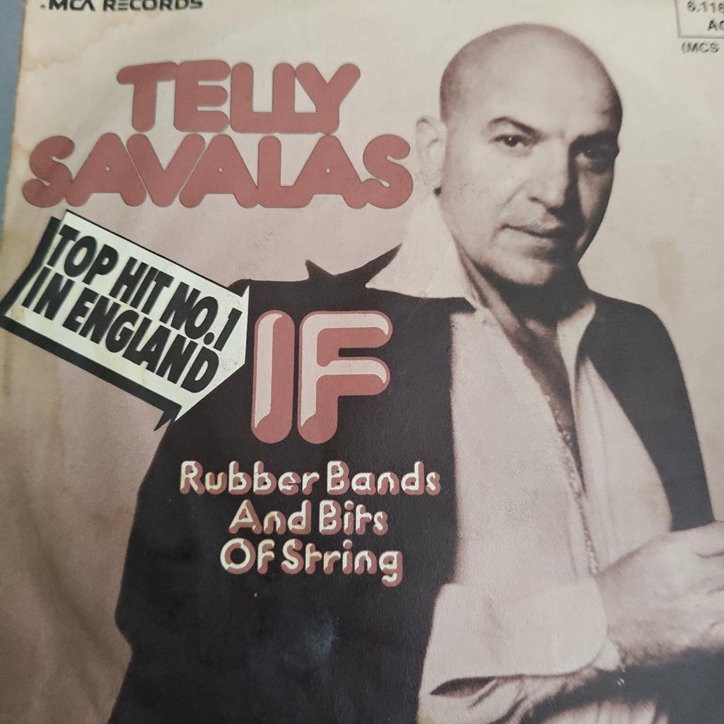 Telly Savalas - If (Top Hit No.1 in Engeland) Single, Cd's en Dvd's, Gebruikt, Originele persing, 7 inch, Single