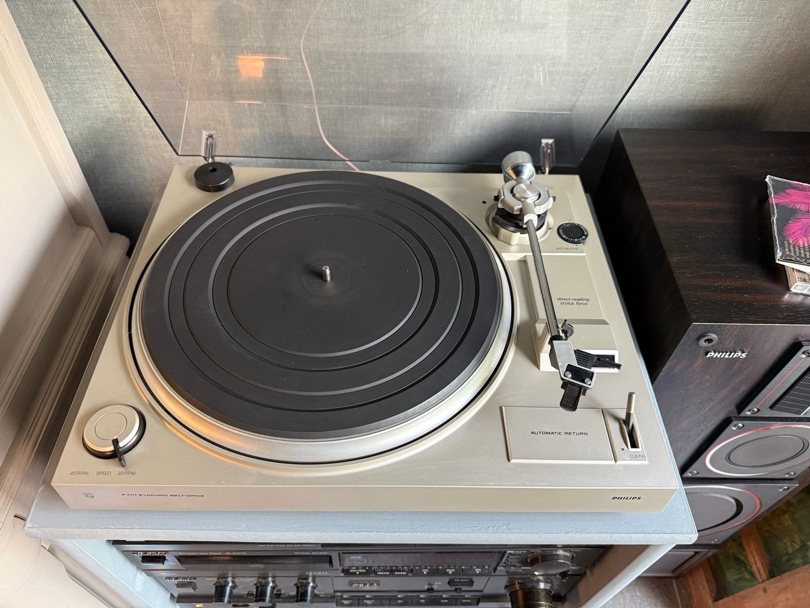 Philips F7111 Platenspeler met GP500 element, Ophalen, Gebruikt, Platenspeler, Philips