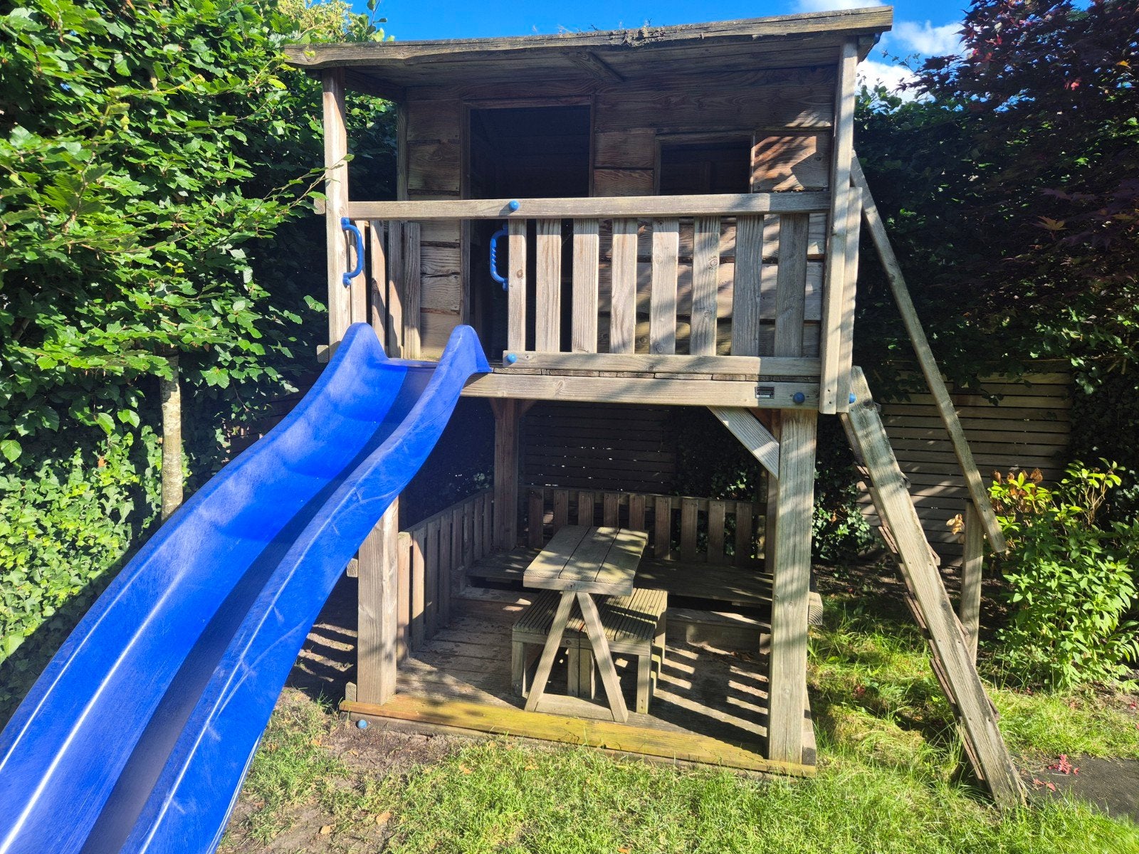 Henken Boomhut Villa - 5 jaar oud nieuwprijs was 2100 euro., Ophalen, Gebruikt, Klimwand