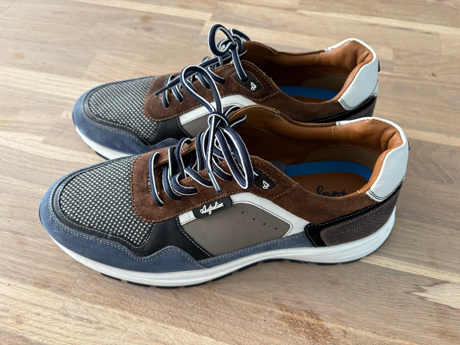Australian Moreno Sneakers Grijs Leer - Maat 44 - nieuw, Kleding | Heren, Schoenen, Overige kleuren, Ophalen of Verzenden, Sneakers of Gympen
