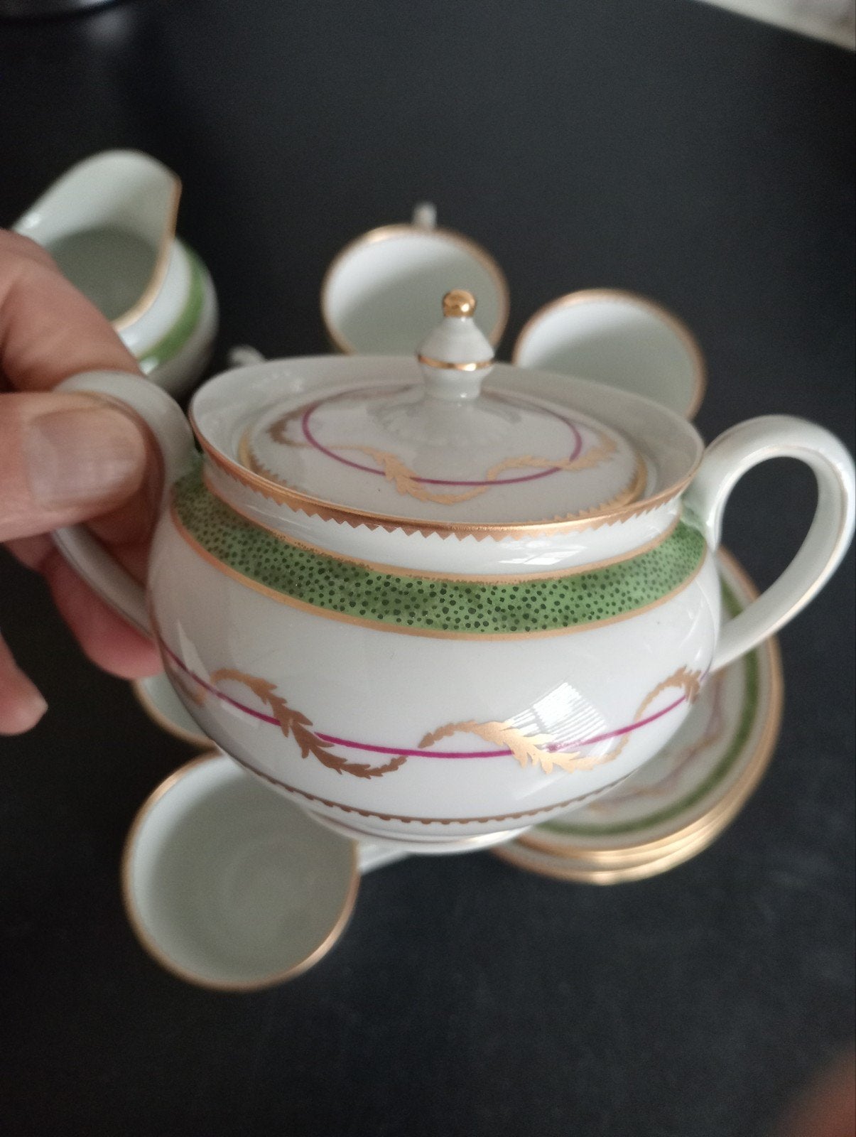 Haviland Limoges Vieux Paris Porseleinen Koffieservies, Ophalen of Verzenden