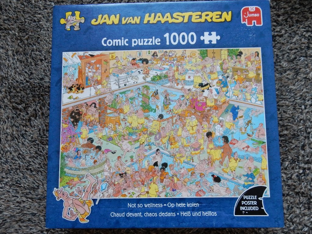 Jan van Haasteren op hete kolen kopen of ruilen, Ophalen of Verzenden, 500 t/m 1500 stukjes, Zo goed als nieuw, Legpuzzel