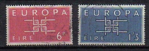 Ierland 1963 europa, Verzenden, Ierland, Gestempeld