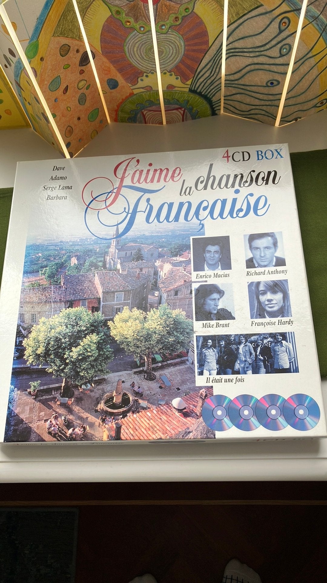 4 CD box. Franse chansons. Dave, Adamo, Françoise Hardy, Cd's en Dvd's, Boxset, Ophalen of Verzenden, Zo goed als nieuw, Inclusief boekje