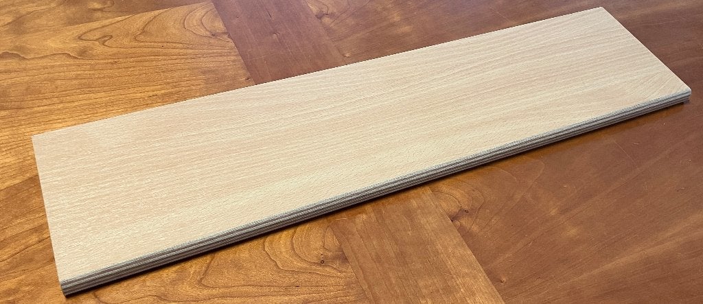 Wandplank beukenkleur, 60x15cm, 18mm dik, Ophalen, Zo goed als nieuw