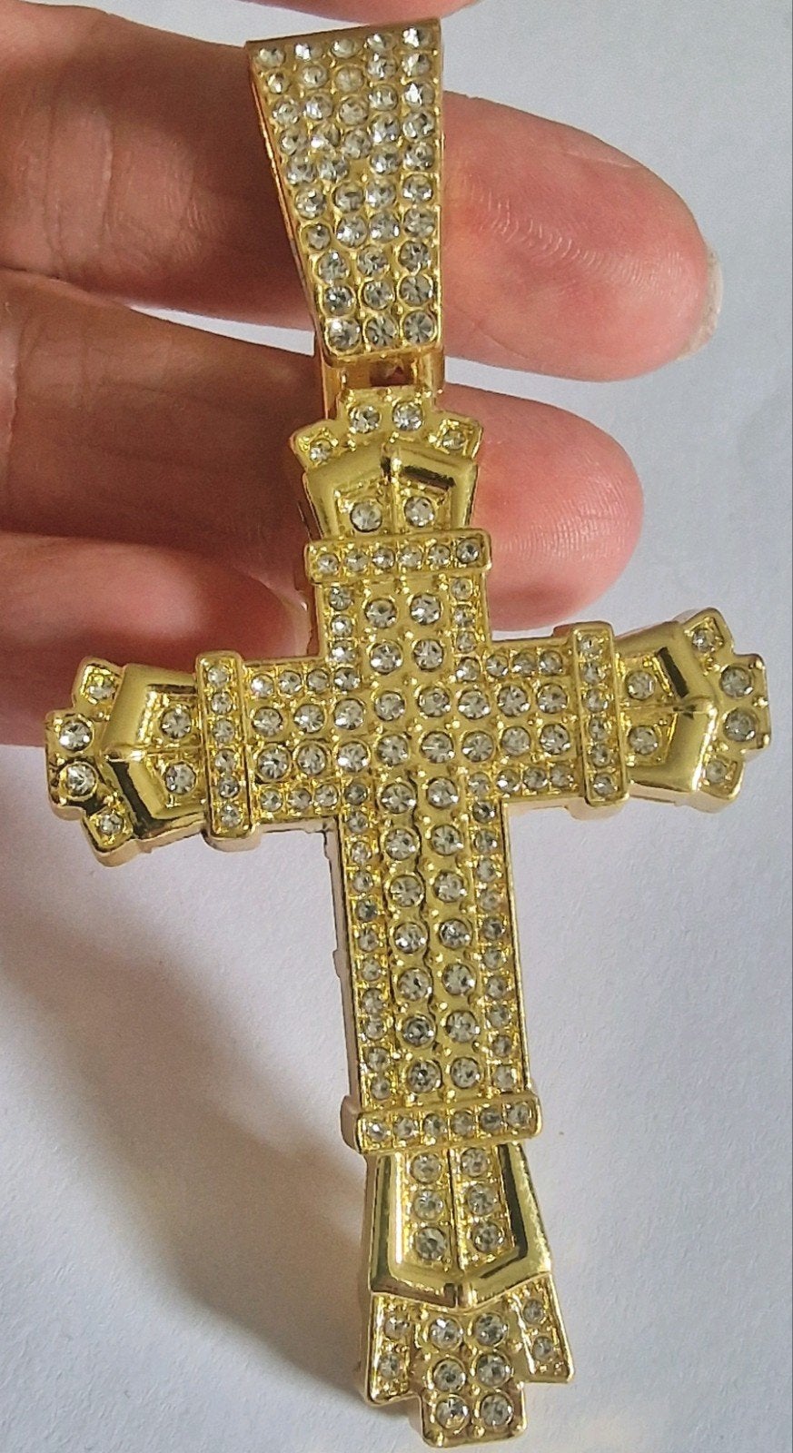 forse ketting,  kruis, Ophalen of Verzenden, Zilver, Overige materialen, Kruis of Symbool