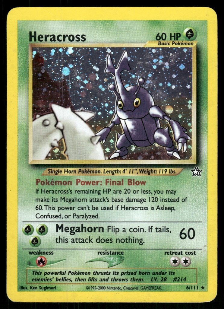 Heracross 6/111 - Neo Genesis (EX), Verzenden, Gebruikt