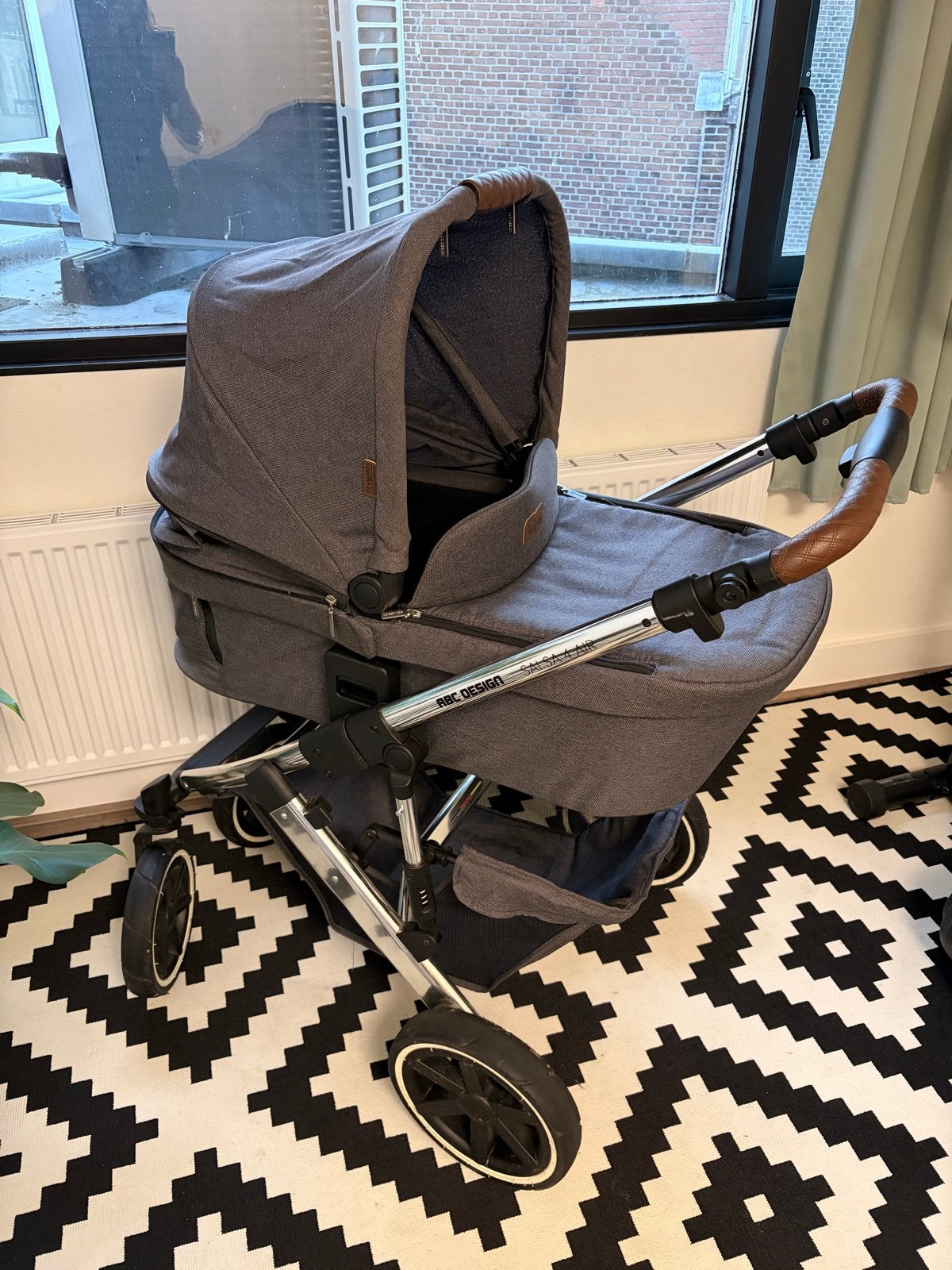 ABC Design Salsa 4 Air Combiwagen met autostoeltje en isofix, Overige merken, Luchtbanden, Ophalen of Verzenden, Zo goed als nieuw