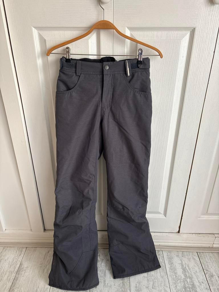 Donkergrijze ski- of snowboardbroek maat 14 jaar, Verzenden, Zo goed als nieuw, Jongen of Meisje, Broek