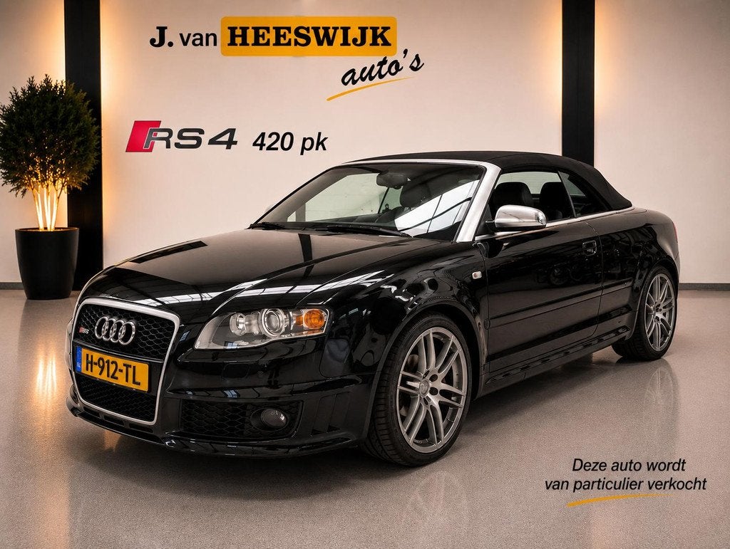 Audi RS4 Cabriolet 4.2 V8 RS 4 quattro Exclusive met schaal, Gebruikt, 8 cilinders, Cabriolet, 4 stoelen