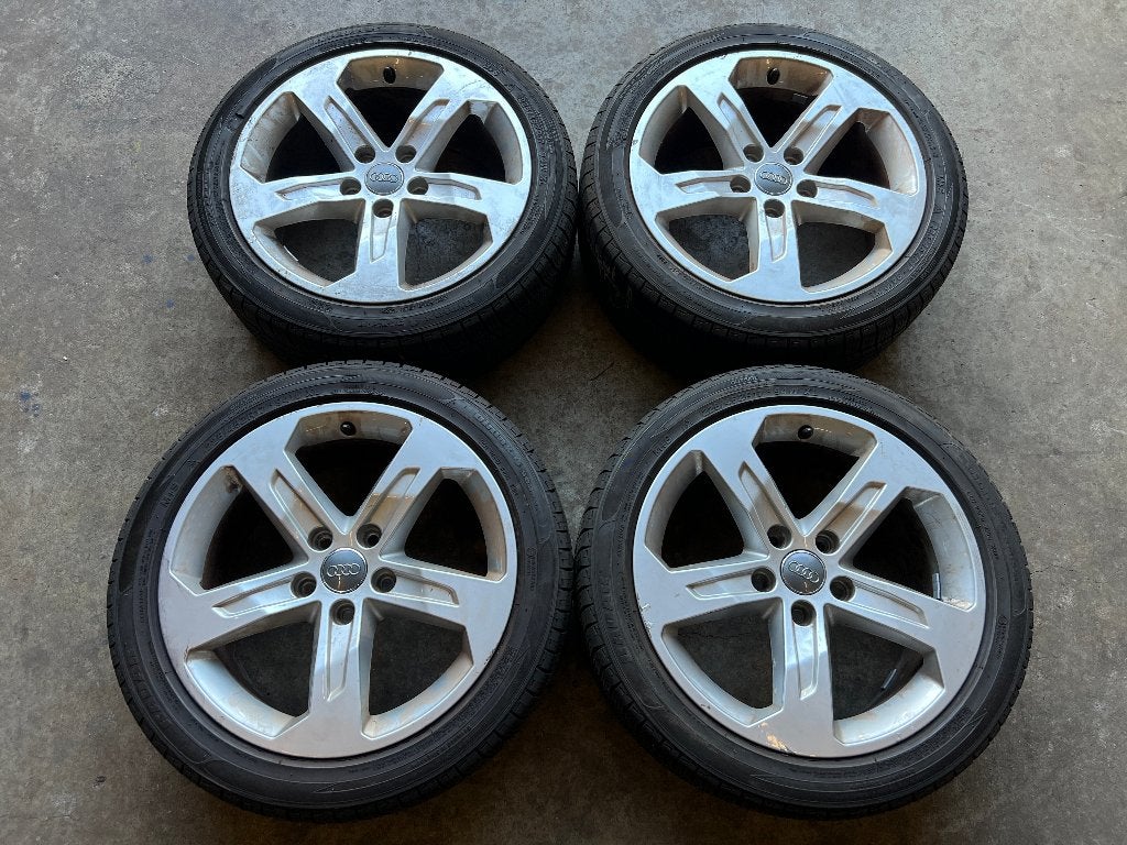 5x112 17 inch Audi A3 S3 Velgen + 4s banden 225 45 17, Auto-onderdelen, Ophalen, Gebruikt, Banden en Velgen, 17 inch