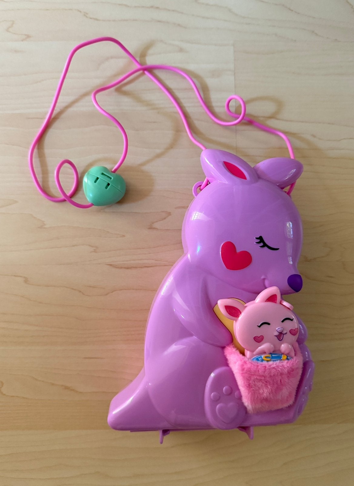 Polly Pocket groot Kangoeroe met baby, Ophalen of Verzenden, Zo goed als nieuw
