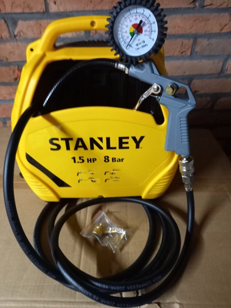 Nieuw in doos Stanley Compressor, Doe-het-zelf en Verbouw, Compressors, Ophalen, 6 tot 10 bar, Nieuw, Minder dan 200 liter/min