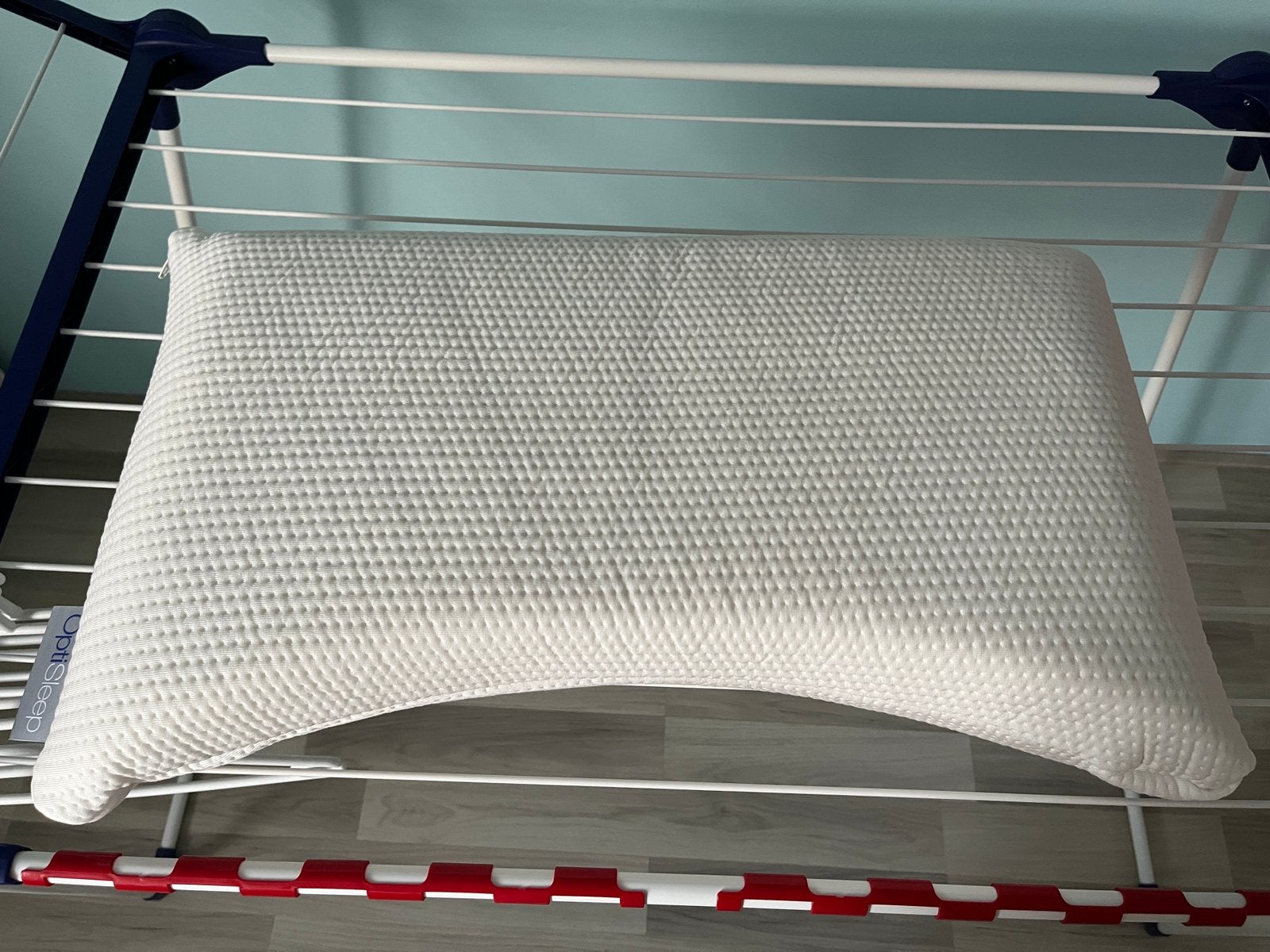 Hoofdkussen Optisleep natuurrubber-latex, Ophalen, Anti-allergisch, Eenpersoons, Wit